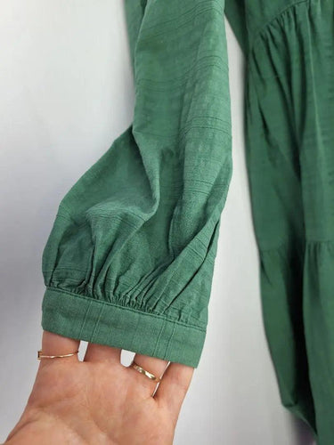 Princess Highway Forest Green Smock Midi Dress Size 8 by SwapUp-Online Second Hand Store-Online Thrift Store