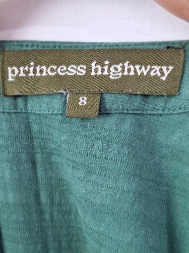 Princess Highway Forest Green Smock Midi Dress Size 8 by SwapUp-Online Second Hand Store-Online Thrift Store