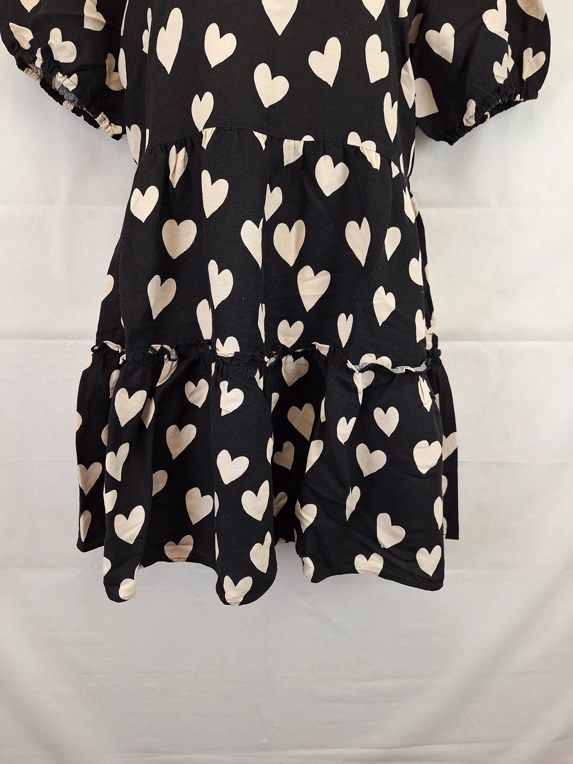 Princess Highway Heart Tiered Mini Dress Size 14 by SwapUp-Online Second Hand Store-Online Thrift Store