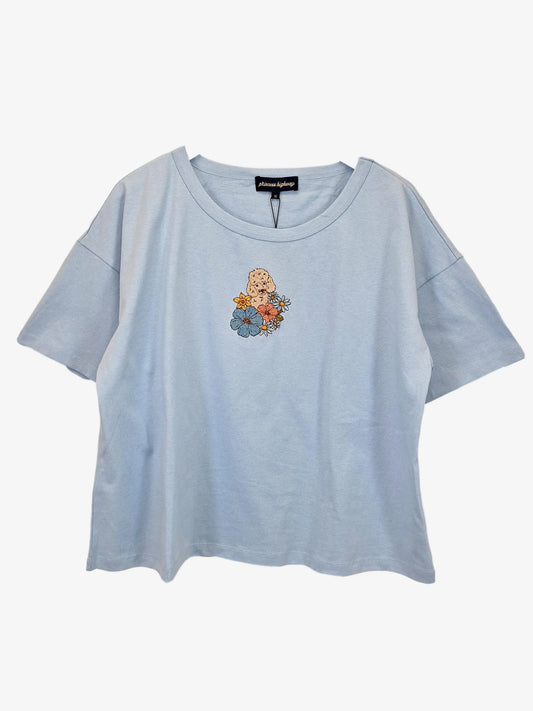 Princess Highway Hound Embroidered T-shirt Size 14 by SwapUp-Online Second Hand Store-Online Thrift Store