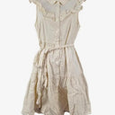 Princess Highway Ivory Ruffled Shirt Style Midi Dress Size 8 by SwapUp-Online Second Hand Store-Online Thrift Store