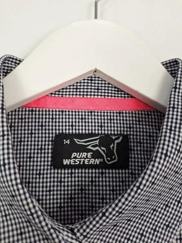 Pure Western Checked Press Stud Western Shirt Size 14 by SwapUp-Online Second Hand Store-Online Thrift Store
