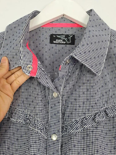 Pure Western Checked Press Stud Western Shirt Size 14 by SwapUp-Online Second Hand Store-Online Thrift Store
