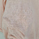 RC & Co Baby Pink Metallic Split Back Top Size S by SwapUp-Online Second Hand Store-Online Thrift Store