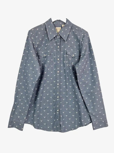 ROPER Chambray Western Style Shirt Size XL by SwapUp-Online Second Hand Store-Online Thrift Store