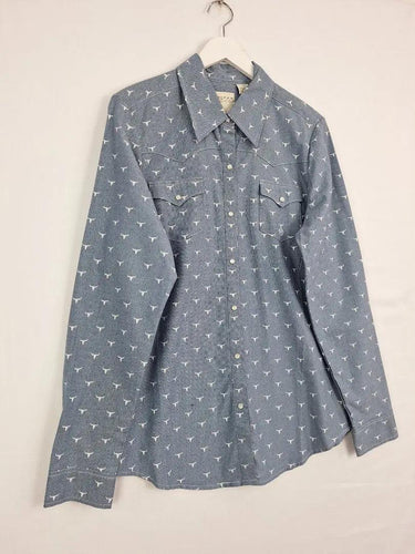 ROPER Chambray Western Style Shirt Size XL by SwapUp-Online Second Hand Store-Online Thrift Store