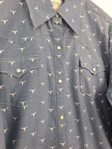 ROPER Chambray Western Style Shirt Size XL by SwapUp-Online Second Hand Store-Online Thrift Store