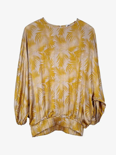 Rabens Saloner Soft Relaxed Fit Palm Leaf Top Size XS by SwapUp-Online Second Hand Store-Online Thrift Store