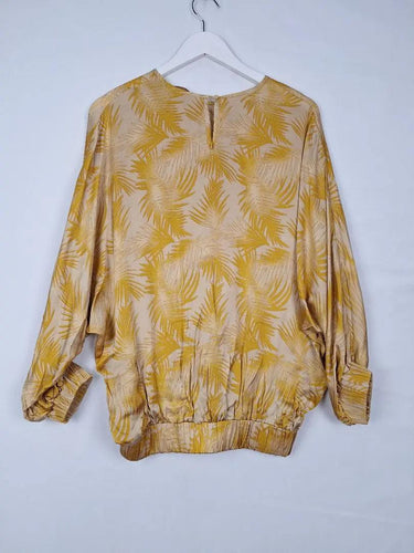 Rabens Saloner Soft Relaxed Fit Palm Leaf Top Size XS by SwapUp-Online Second Hand Store-Online Thrift Store