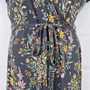 Rachel Zoe Dark Floral Feminine Wrap Style Dress Size L by SwapUp-Online Second Hand Store-Online Thrift Store
