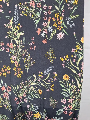Rachel Zoe Dark Floral Feminine Wrap Style Dress Size L by SwapUp-Online Second Hand Store-Online Thrift Store