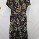 Rachel Zoe Dark Floral Feminine Wrap Style Dress Size L by SwapUp-Online Second Hand Store-Online Thrift Store