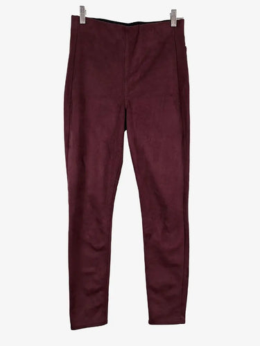 Rag & Bone Maroon Skinny Velvety Pants Size M by SwapUp-Online Second Hand Store-Online Thrift Store