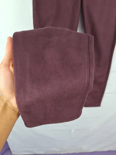 Rag & Bone Maroon Skinny Velvety Pants Size M by SwapUp-Online Second Hand Store-Online Thrift Store