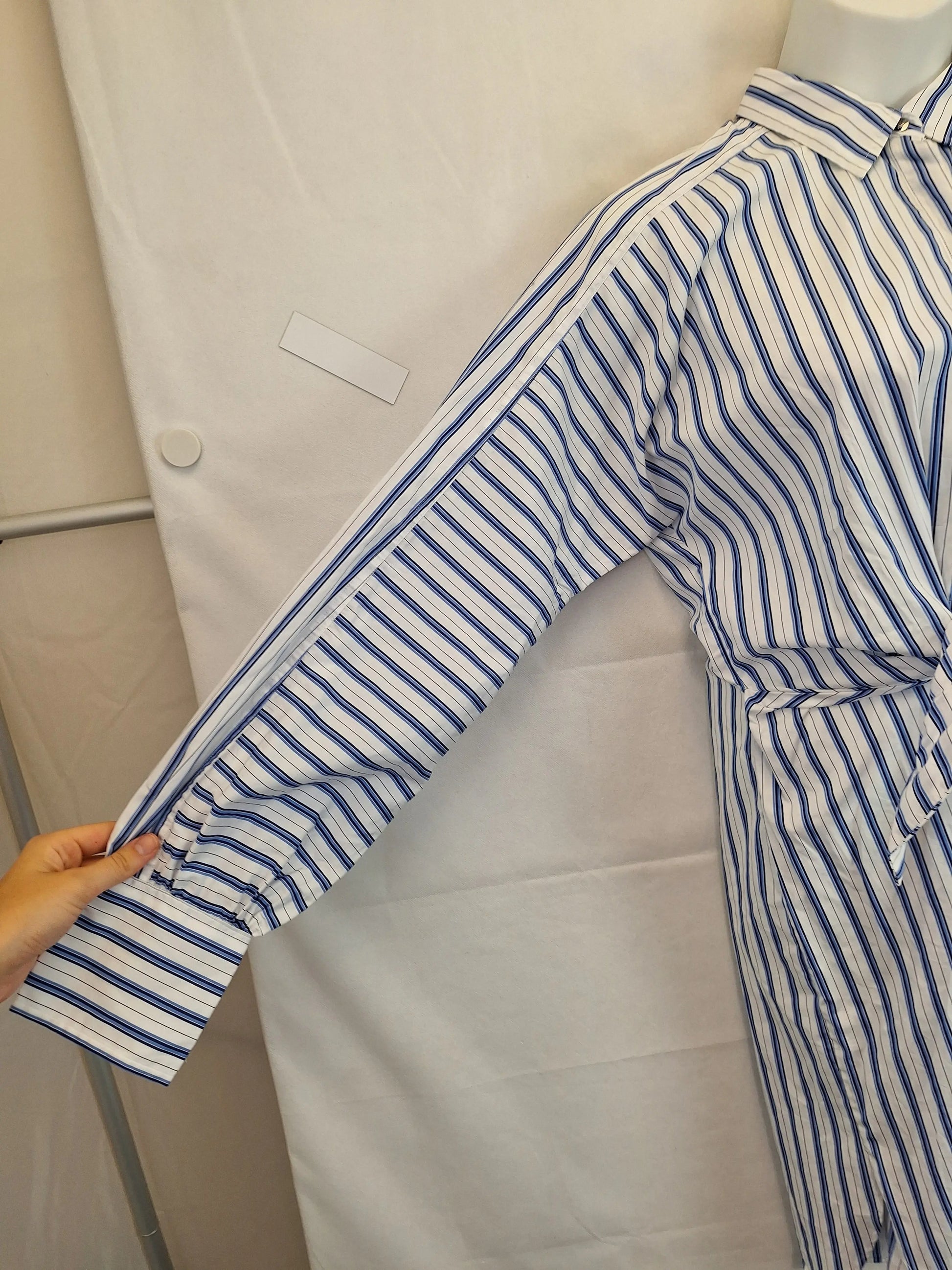 Ralph Lauren Classic Tie Front Shirt Midi Dress Size 16 by SwapUp-Online Second Hand Store-Online Thrift Store