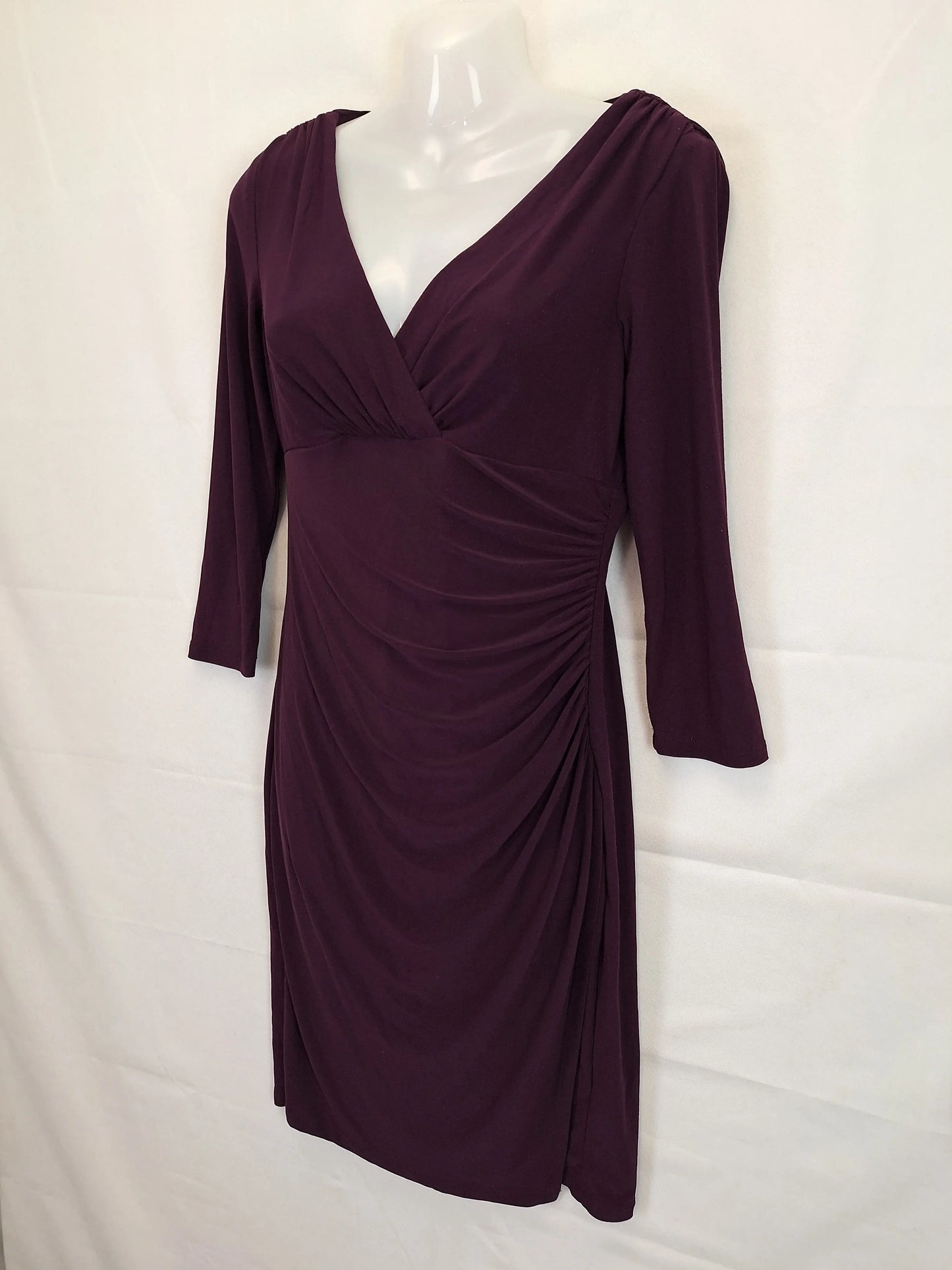 Ralph Lauren Long Sleeve Stretch Midi Dress Size 6 by SwapUp-Online Second Hand Store-Online Thrift Store