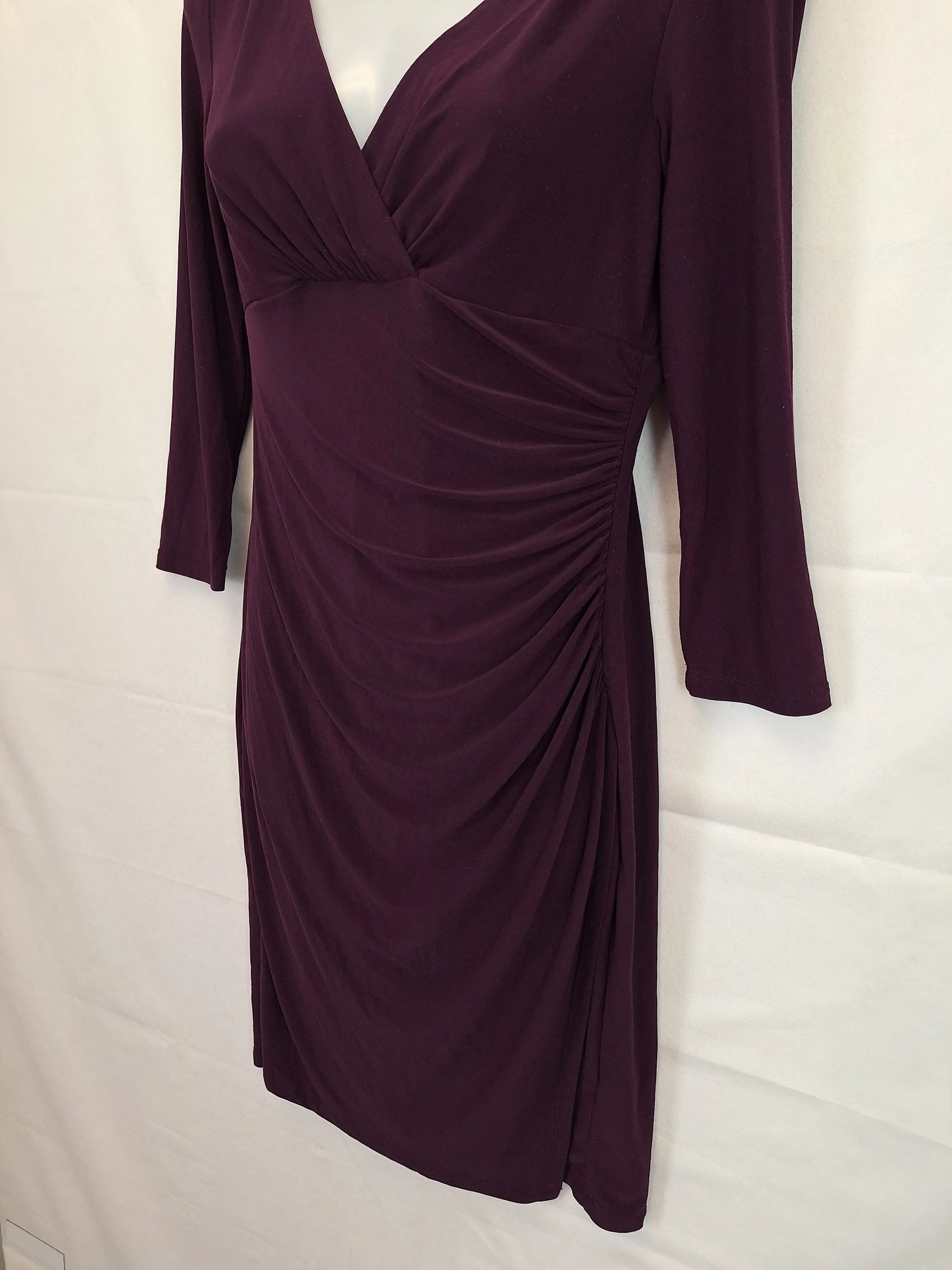Ralph Lauren Long Sleeve Stretch Midi Dress Size 6 by SwapUp-Online Second Hand Store-Online Thrift Store