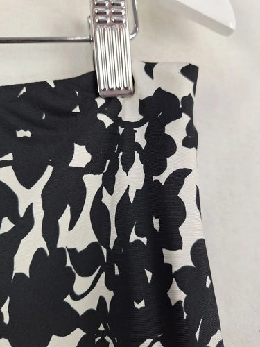 Ralph Lauren Midnight Flowers Silk Midi Skirt Size 10 by SwapUp-Online Second Hand Store-Online Thrift Store