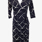 Rebecca Ruby Crosshatch Navy Mini Dress Size S by SwapUp-Online Second Hand Store-Online Thrift Store