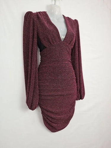 Rebecca Vallance Pink Sparkle Rouched Dress Size 6 by SwapUp-Online Second Hand Store-Online Thrift Store