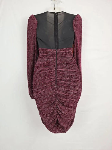 Rebecca Vallance Pink Sparkle Rouched Dress Size 6 by SwapUp-Online Second Hand Store-Online Thrift Store