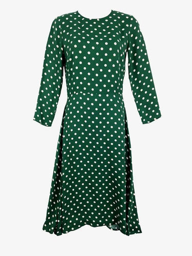 Reformation Emerald Polka Dot Midi Dress Size 6 by SwapUp-Online Second Hand Store-Online Thrift Store