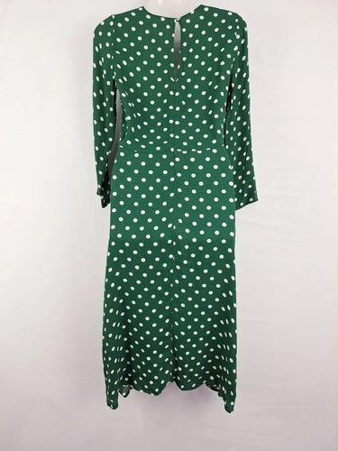 Reformation Emerald Polka Dot Midi Dress Size 6 by SwapUp-Online Second Hand Store-Online Thrift Store