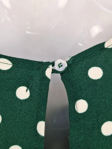 Reformation Emerald Polka Dot Midi Dress Size 6 by SwapUp-Online Second Hand Store-Online Thrift Store