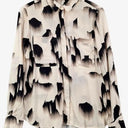 Reiss Beige Brushstroke Button Up Shirt Size 10 by SwapUp-Online Second Hand Store-Online Thrift Store