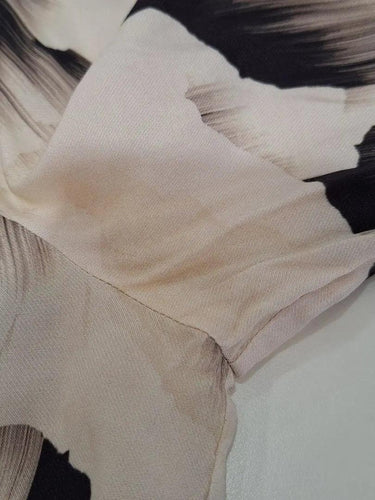 Reiss Beige Brushstroke Button Up Shirt Size 10 by SwapUp-Online Second Hand Store-Online Thrift Store