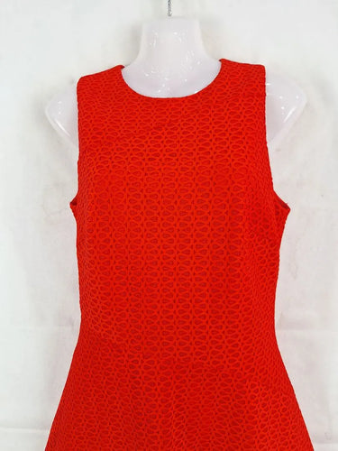 Reiss Bright Red Wavy Textured Dress Size 10 by SwapUp-Online Second Hand Store-Online Thrift Store