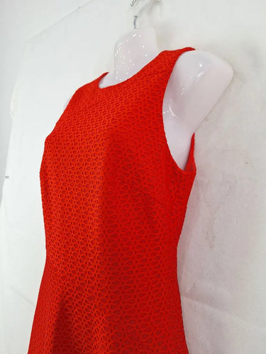 Reiss Bright Red Wavy Textured Dress Size 10 by SwapUp-Online Second Hand Store-Online Thrift Store