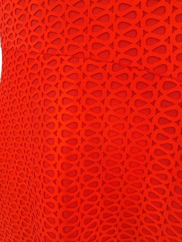Reiss Bright Red Wavy Textured Dress Size 10 by SwapUp-Online Second Hand Store-Online Thrift Store