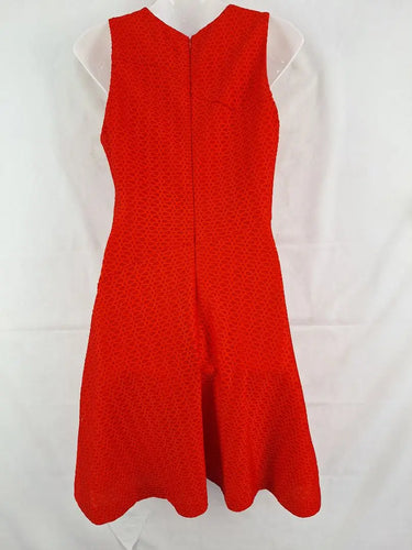 Reiss Bright Red Wavy Textured Dress Size 10 by SwapUp-Online Second Hand Store-Online Thrift Store