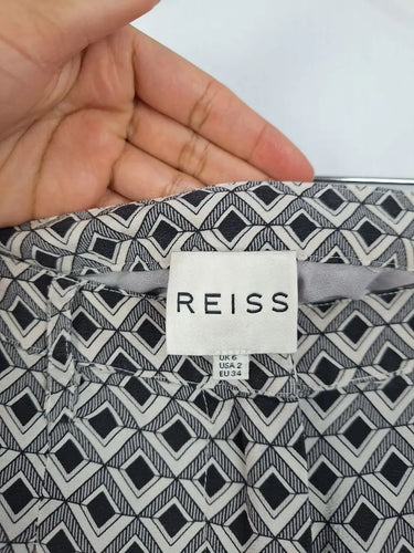 Reiss Silk Diamond Office Pants Size 6 by SwapUp-Online Second Hand Store-Online Thrift Store