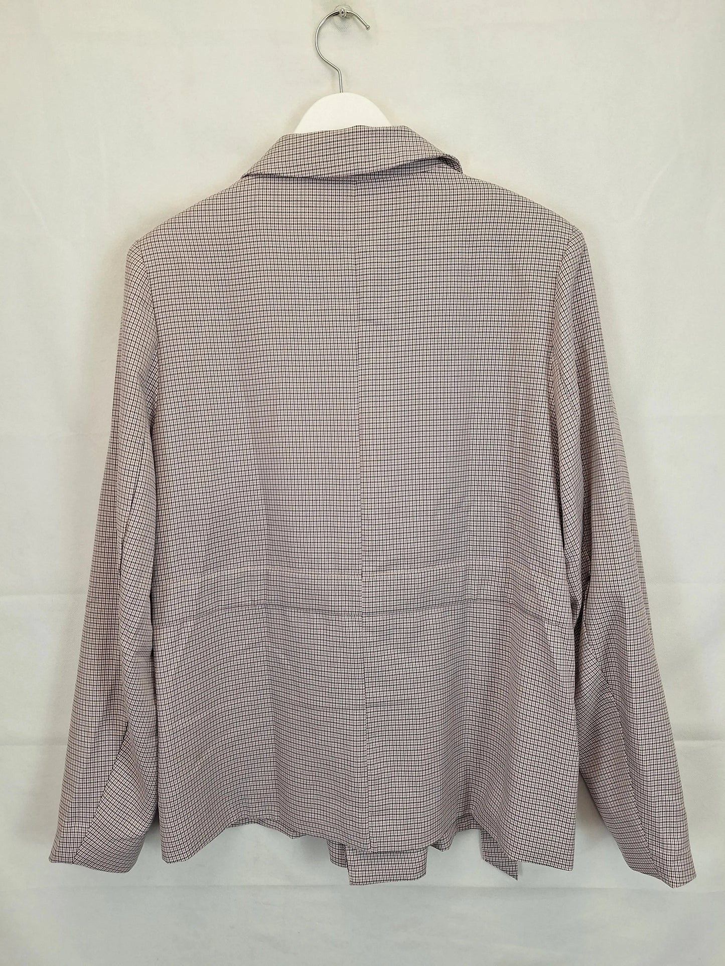 Reux Checked  Double Breasted Jacket Size 16