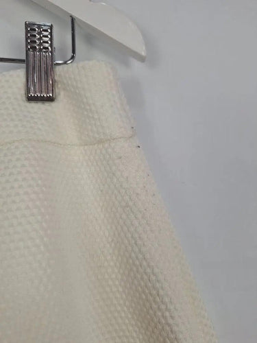 Review Classic Cream Box Pleated Midi Skirt Size 8 by SwapUp-Online Second Hand Store-Online Thrift Store