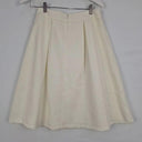 Review Classic Cream Box Pleated Midi Skirt Size 8 by SwapUp-Online Second Hand Store-Online Thrift Store