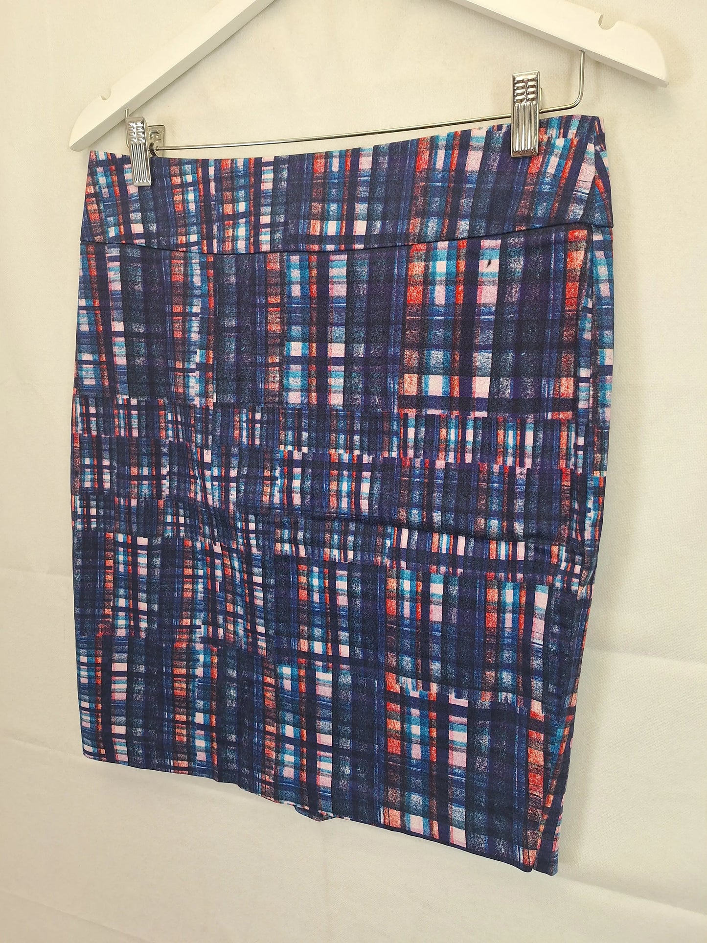 Review Colourful Basic Midi Skirt Size 10 by SwapUp-Online Second Hand Store-Online Thrift Store