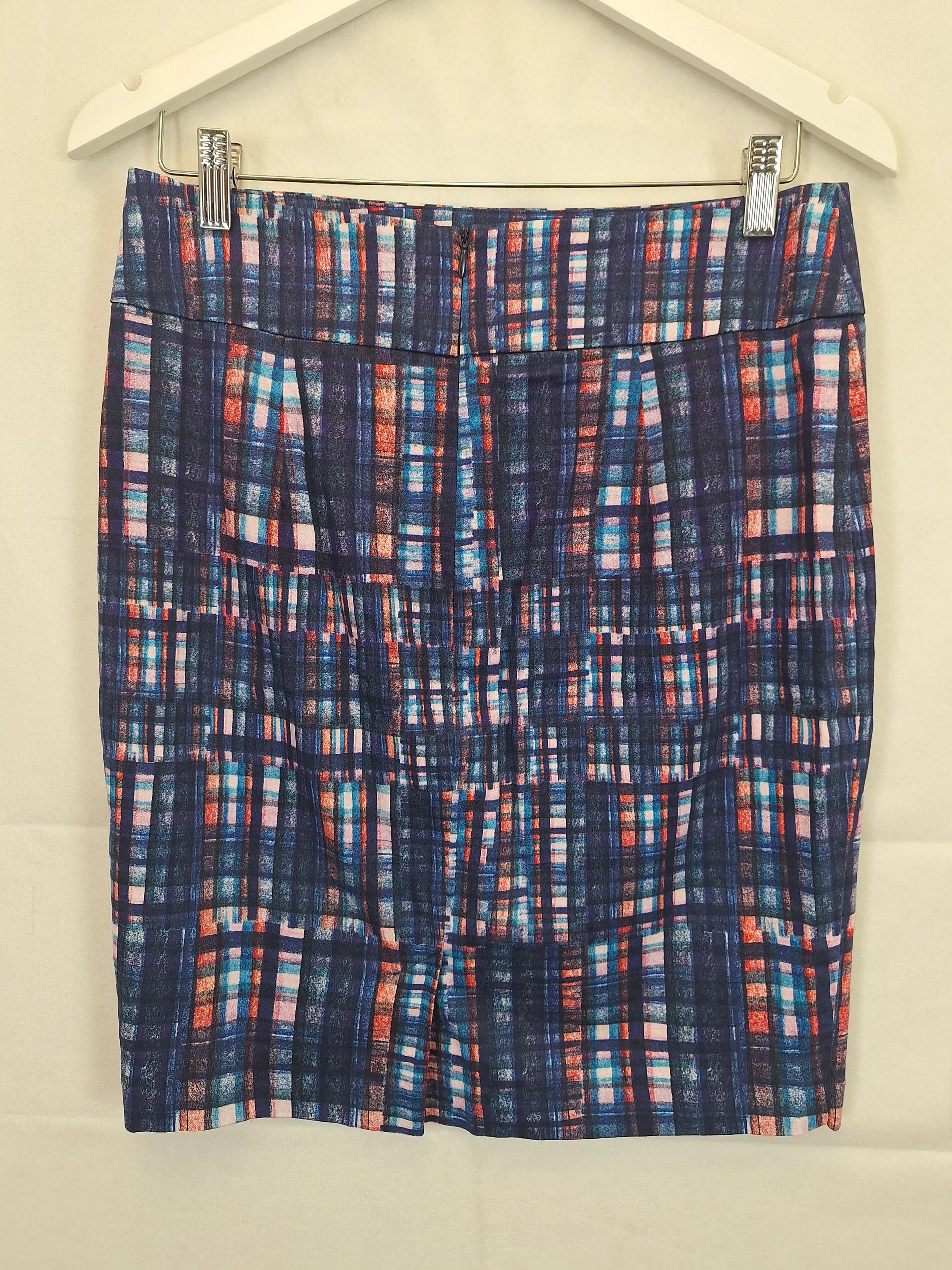 Review Colourful Basic Midi Skirt Size 10 by SwapUp-Online Second Hand Store-Online Thrift Store