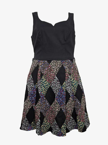 Review Diamond Blossom Midi Dress Size 12 by SwapUp-Online Second Hand Store-Online Thrift Store