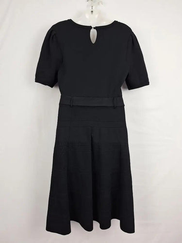 Review Elegant Belted Knit Midi Dress Size 14 by SwapUp-Online Second Hand Store-Online Thrift Store