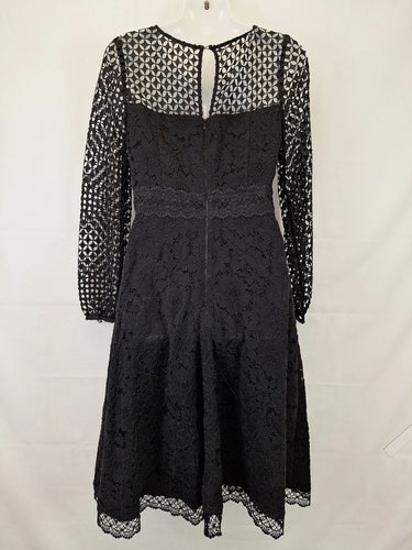 Review Elegant Broderie Tailored Midi Dress Size 8 by SwapUp-Online Second Hand Store-Online Thrift Store
