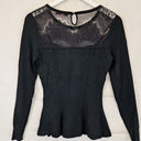 Review Elegant Lace And Knit Evening Top Size 8 by SwapUp-Online Second Hand Store-Online Thrift Store
