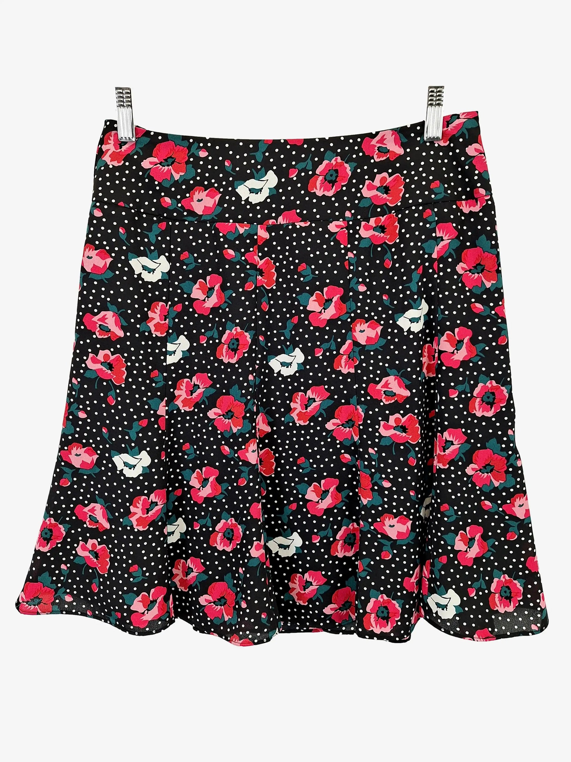 Review Floral Flared Mini Skirt Size 10 by SwapUp-Online Second Hand Store-Online Thrift Store
