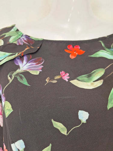 Review Flute Sleeve Floral Mini Dress Size 8 by SwapUp-Online Second Hand Store-Online Thrift Store