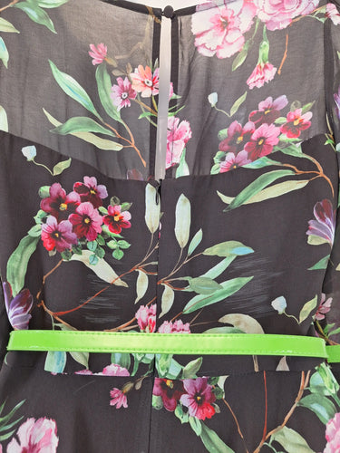 Review Flute Sleeve Floral Mini Dress Size 8 by SwapUp-Online Second Hand Store-Online Thrift Store