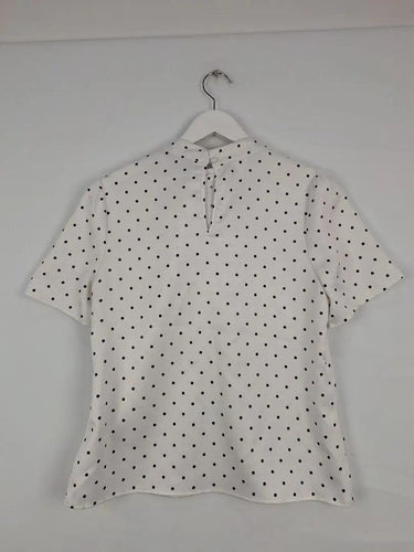 Review Funky Tied Neck Dotted Top Size 10 by SwapUp-Online Second Hand Store-Online Thrift Store