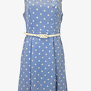 Review Graceful Tie Neck Dotted Mini Dress Size 8 by SwapUp-Online Second Hand Store-Online Thrift Store