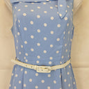 Review Graceful Tie Neck Dotted Mini Dress Size 8 by SwapUp-Online Second Hand Store-Online Thrift Store
